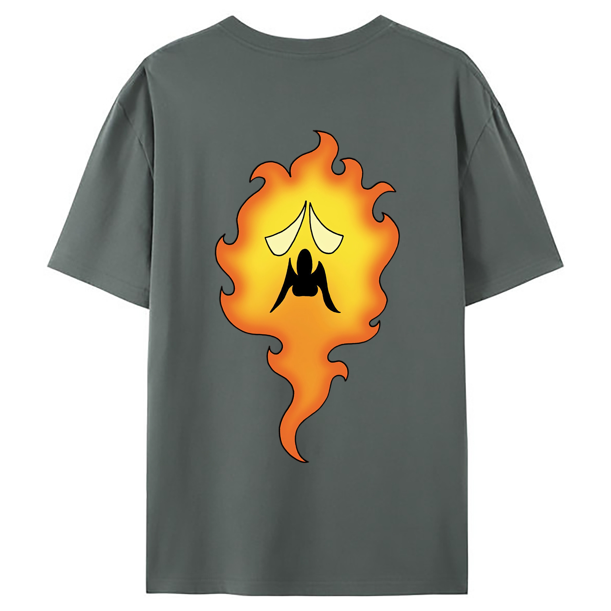 （画像用） ドラゴンクエスト Doragon Kuesuto Dragon Quest 綿100％ メンズ半袖Tシャツ（バックプリント） 通気性